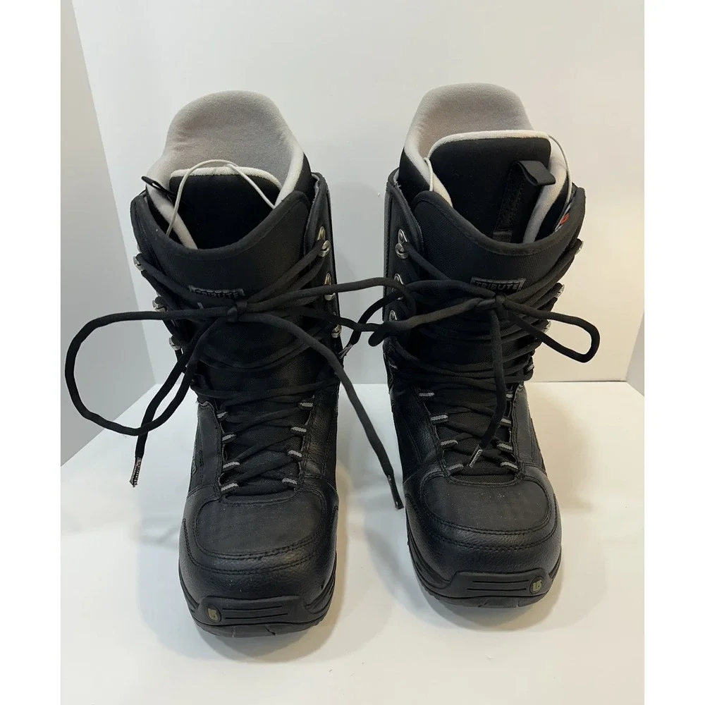 Burton Tribute Snowboard Boots Mens 12 Lace Black Imprint Liner READ